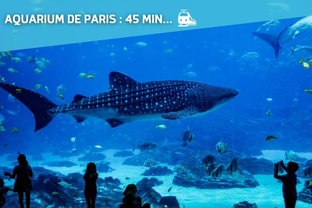 ヴィルヌーヴ・ラ・ガレンヌEscapade Parisienne A 25 Minutes De La Tour Eiffelアパートメント エクステリア 写真